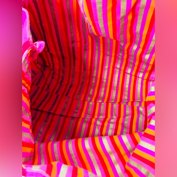 Victoria's Secret 2-Tone Pink Vintage Beach Bag Canvas Tote - Picture 4 of 6